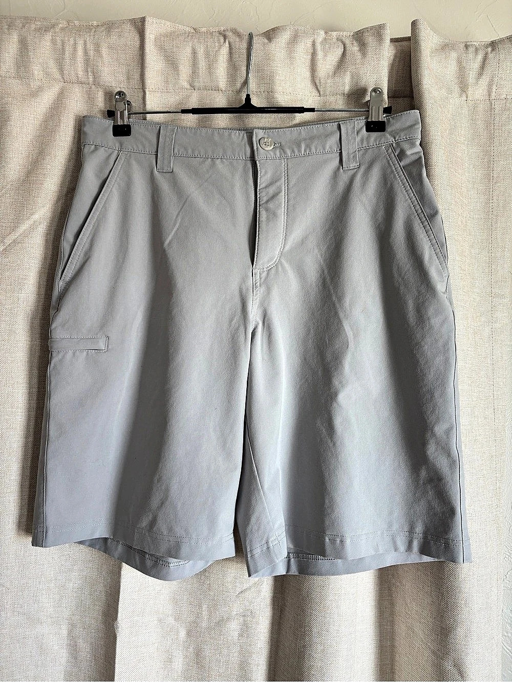 Columbia Men's Flat Front Shorts Gray Waist 32